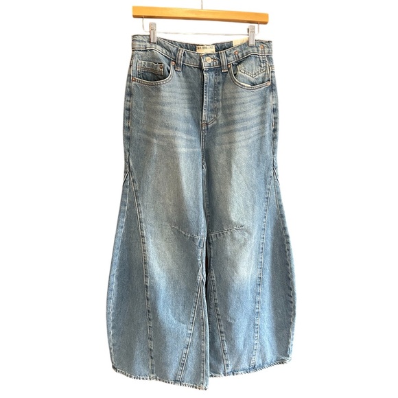 NWT FREE PEOPLE WE THE FREE Eden Slouchy Wide Leg Jeans 26 - Picture 7 of 16